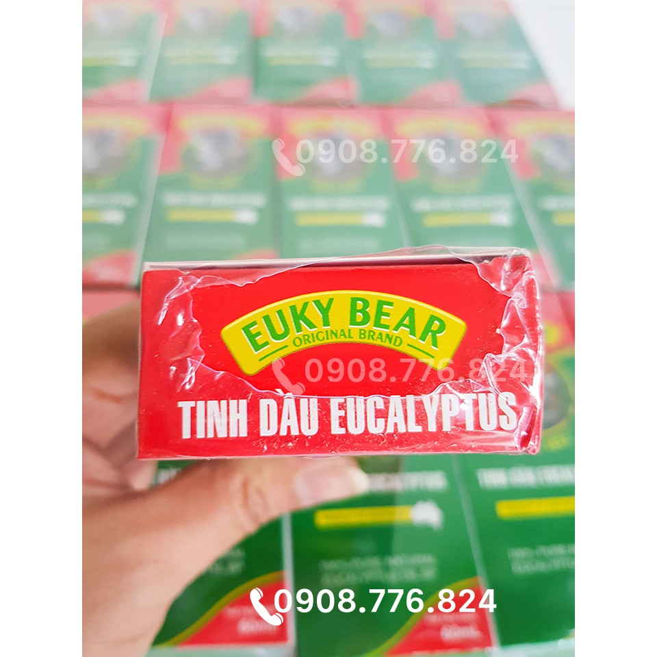 Dầu khuynh diệp Euky Bear 60ml nhập khẩu từ Úc, 100% tinh dầu bạch đàn, dùng được cho trẻ sơ sinh