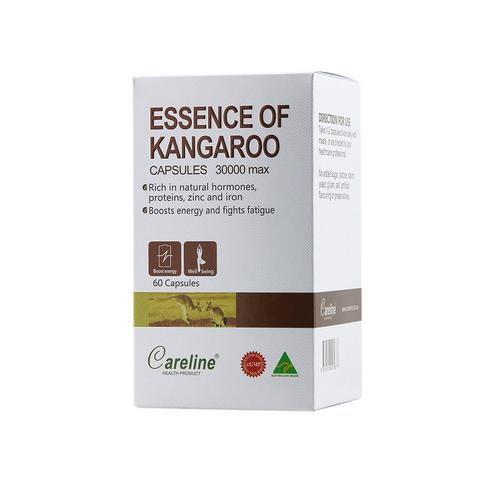 Viên uống Careline Essence Of Kangaroo hỗ trợ tăng cường sinh lý nam - Hộp 60 viên