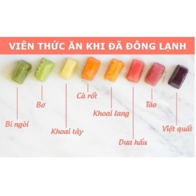 Khay trữ đông đồ ăn dặm cho bé có nắp 7 ngăn cao cấp