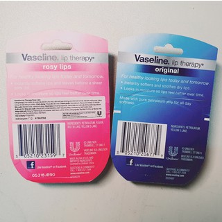 Sáp dưỡng mềm mịn dành cho môi VASELINE /7g