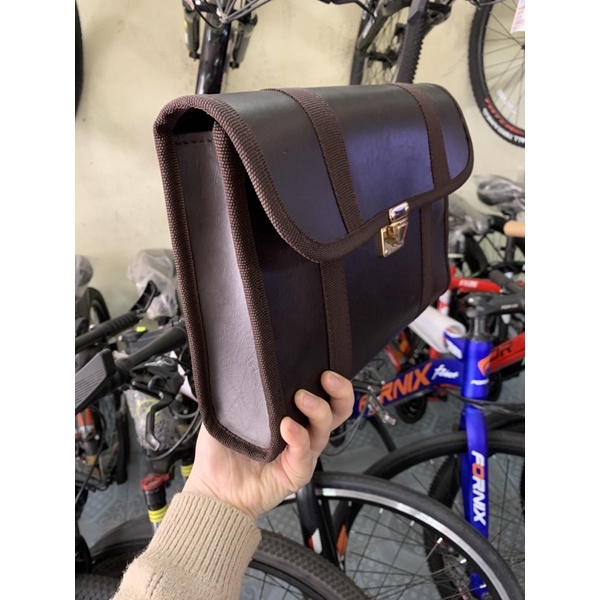 Túi da treo baga xe đạp mẫu mới, chắc chắn dễ sử dụng