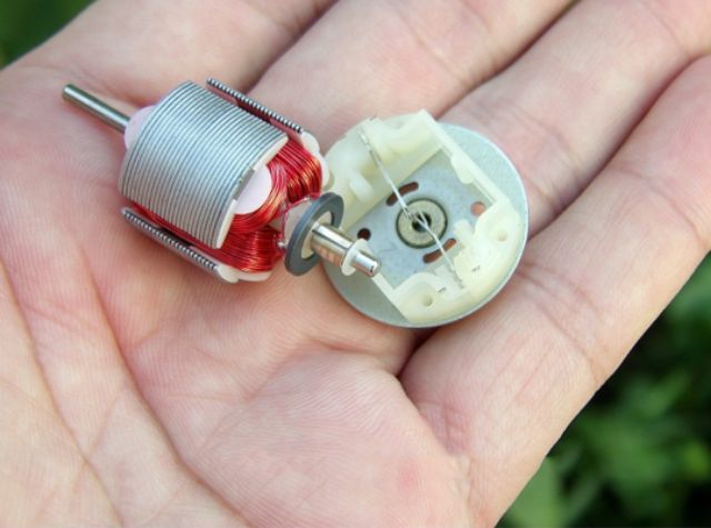 Motor mô tơ mini RF 370 C điện áp chạy êm mạnh 4.5V - 7.2V