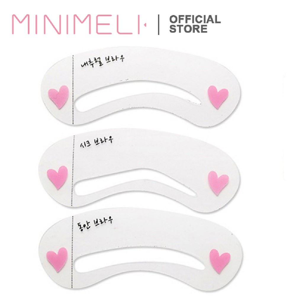 [Mã FMCGMALL - 8% đơn 250K] MINIMELI Khuôn chân mày định hình phong cách Hàn Quốc 5g