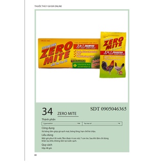 Xà phòng tắm gà - zeromite - 3 gói 10ml