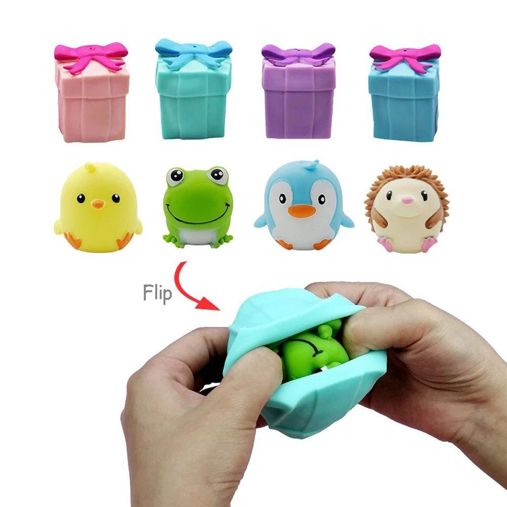 Hộp Quà Tặng Đồ Chơi Fidget Spinner Nắp Lật Biểu Tượng Cảm Xúc Động Vật Pinch Vui Nhộn Cho Trẻ Em
