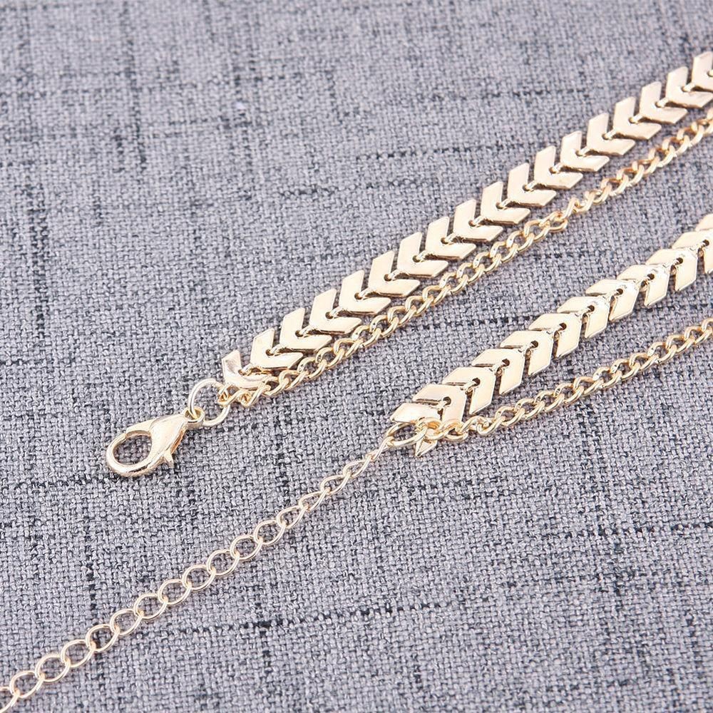 [Mã FASHIONCB232 hoàn tối đa 15K xu đơn 50K] 2 Vòng cổ choker mặt xương cá trẻ trung thời trang | BigBuy360 - bigbuy360.vn