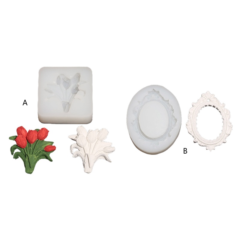 Khuôn Silicone Tạo Hình Khung Ảnh Trang Trí Xe Hơi DIY