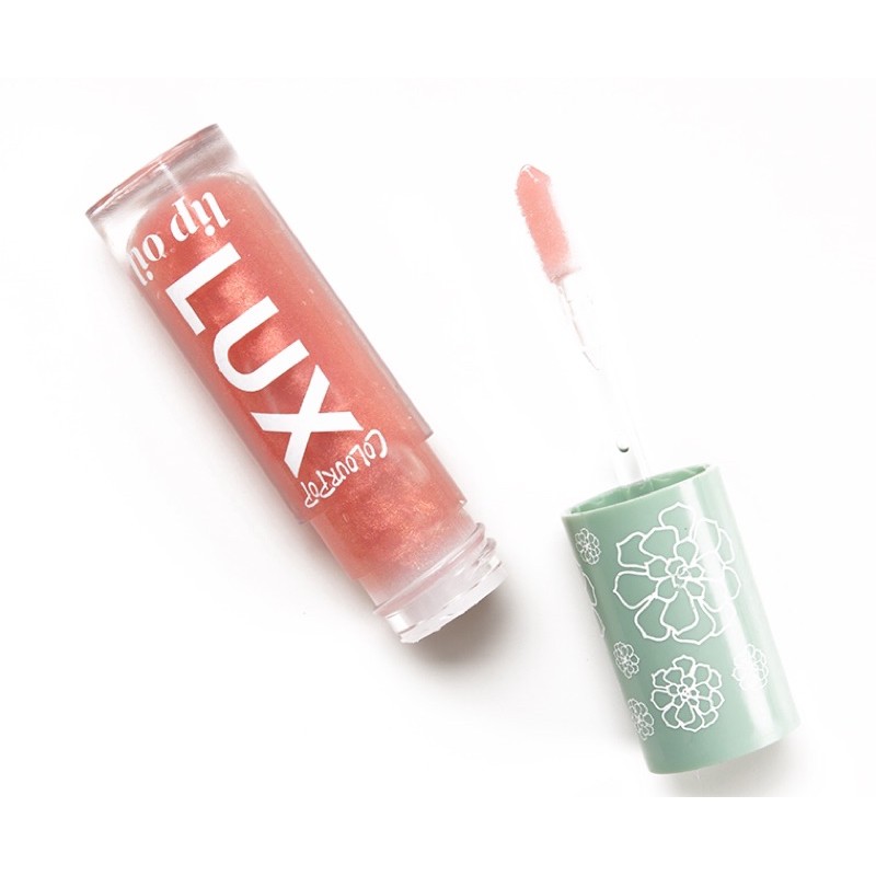 Set phấn má hồng trang điểm và son bóng có màu nhiều dưỡng Colourpop New Leaf Desert Rose blush và Gen Zen Lux Lip oil