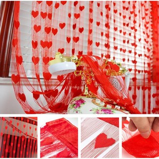 Rèm cửa họa tiết trái tim sang trọng rộng 1m dài 2m