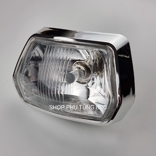[ Đèn lồi ] Bộ đèn pha xe SUPER DREAM đèn lồi ( 1 bộ gồm: chóa, kiếng, vòng đèn, bóng đèn 35W, đuôi đèn và dây điện)