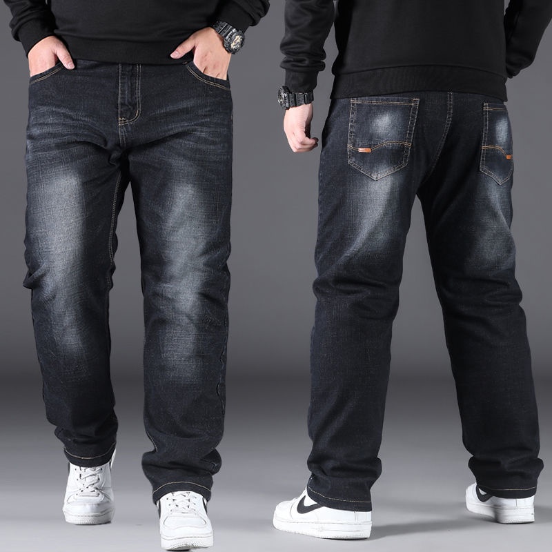 Quần Jeans Denim Lưng Cao Dáng Ôm Size Lớn Thời Trang Xuân Hè Cho Nam