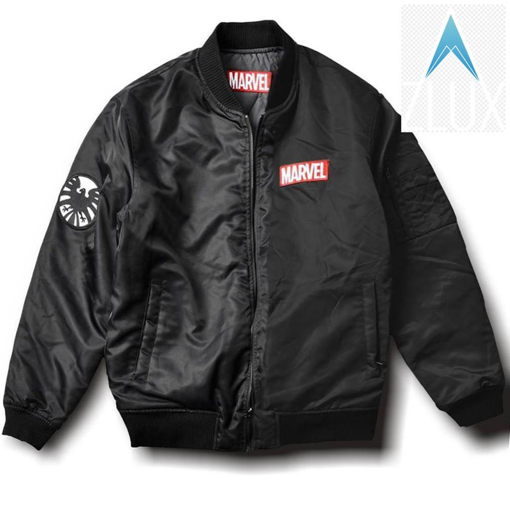 Áo Khoác Nam Hàng Hiệu, Cao Cấp Bomber Marvel Vải Dù Giá Tốt o ha noi