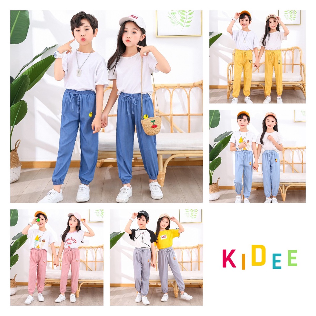 ✨Quần Cotton Dài In Họa Tiết Hoạt Hình Dễ Thương Cho Bé 3-13 Tuổi