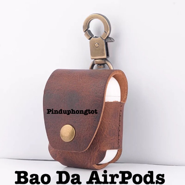 Bao Da AirPods - Case Da Thật Cho AirPod