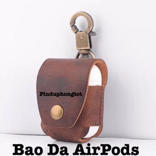 Bao Da AirPods - Case Da Thật Cho AirPod