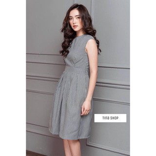 Đầm Mng kẻ caro