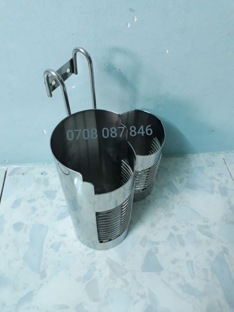 Ống đựng đũa muỗng INOX 304 (đơn, đôi) 1 ngăn, 2 ngăn