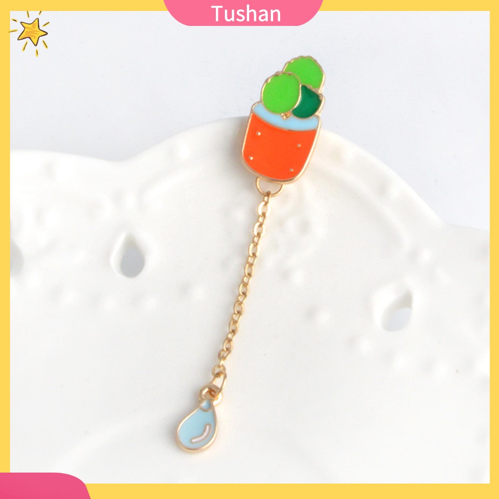 Ghim Cài Áo Hình Chậu Xương Rồng Dễ Thương Cho Nam Nữ