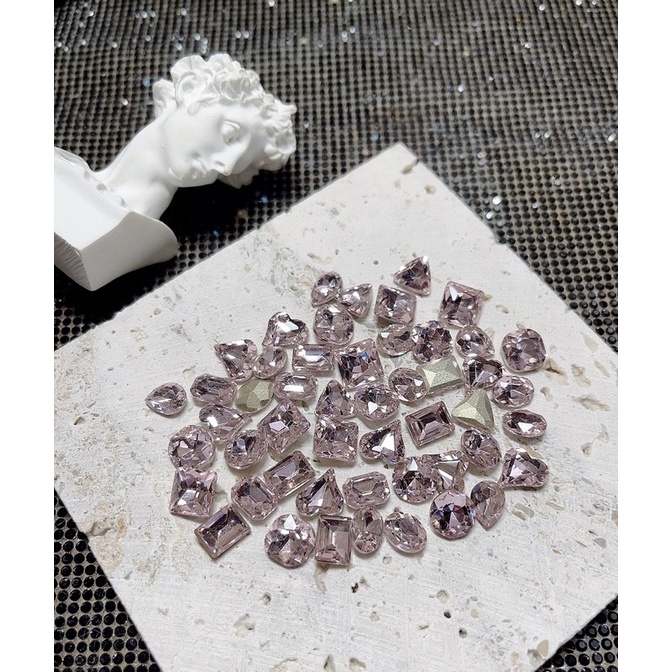Set đá khối mix màu mix size túi 50 viên- đá khối cao cấp