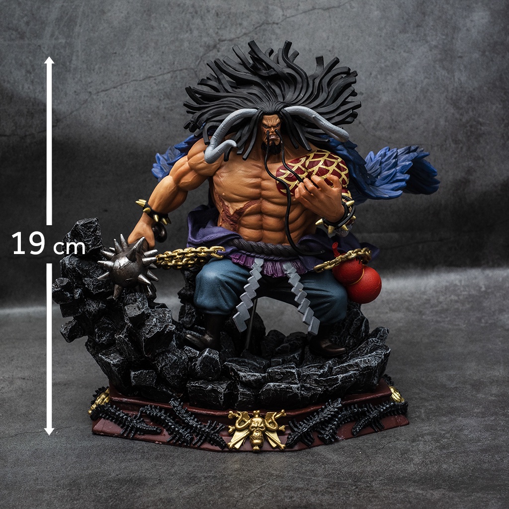 Mô hình One Piece tứ hoàng Kaido dạng người cao 19cm - Mô hình trang trí One Piece Figure Kaido bách thú