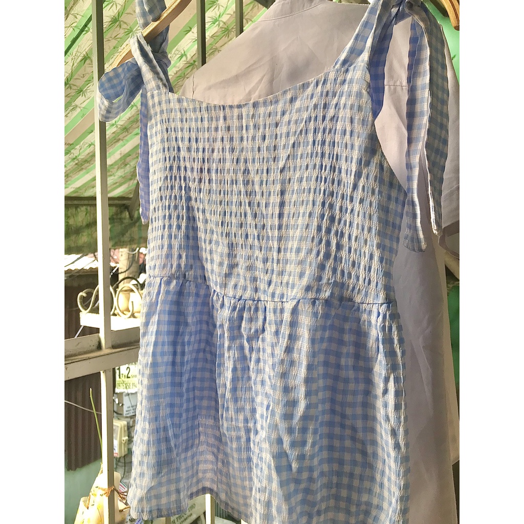 Áo hai dây nơ babydoll