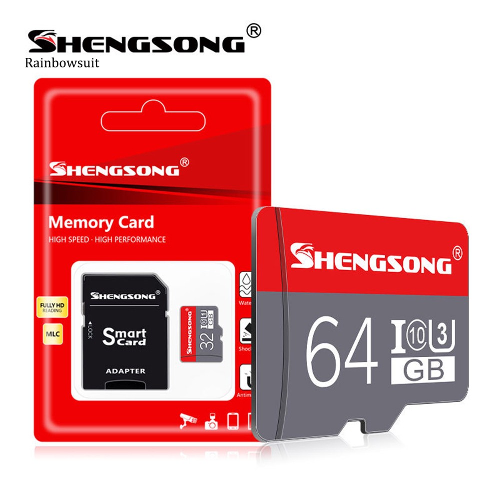 Thẻ Nhớ Shengsong Tốc Độ Cao 4 / 8 / 16 / 32 / 64gb Tf