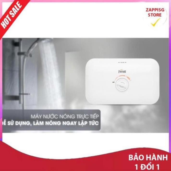 Máy nước nóng Ferroli Rita FS-4.5TE Công Suất 4500W chống giật cao cấp  - Bảo hành 1 đổi 1