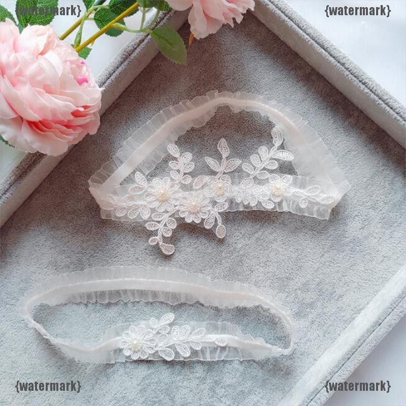 Set vòng ren đeo chân cô dâu kèm dây nịt bít tất quyến rũ