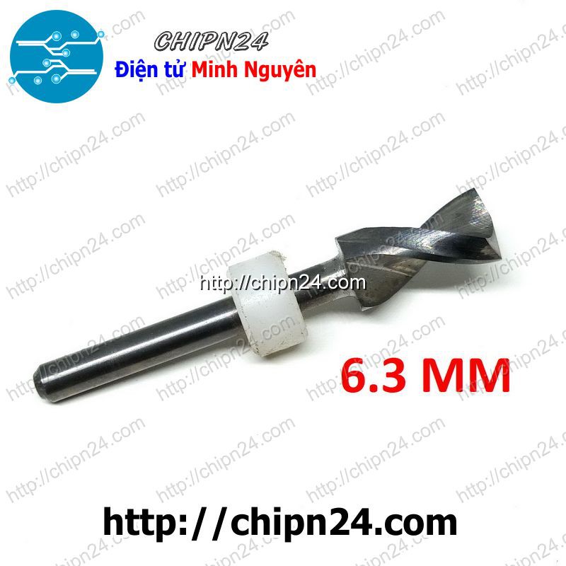 [1 CÂY] (DT1) Mũi khoan mạch in CNC 6.3mm (Mũi khoan mạch điện tử, Mũi khoan PCB)