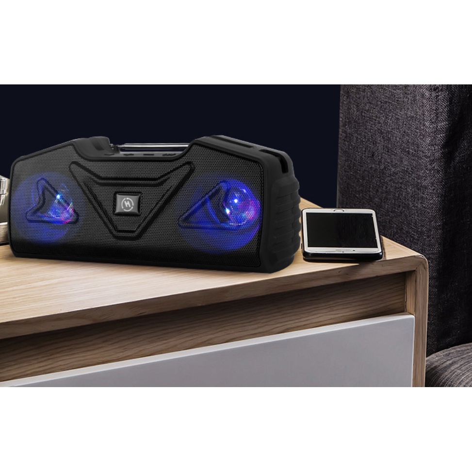 Loa Bluetooth 5.0 bass mạnh H36 - Pin trâu , âm thanh vòm 6D,  hifi có hỗ trợ thẻ nhớ, ghép đôi 2 loa