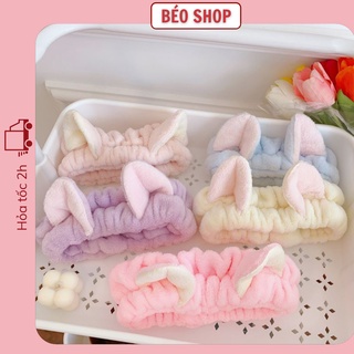 Băng đô trang điểm rửa mặt hình tai mèo mềm mịn , bờm tóc dễ thương Hàn quốc