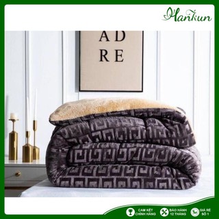 [3.5kg] Chăn lông cừu chữ vạn siêu ấm/mền lông
