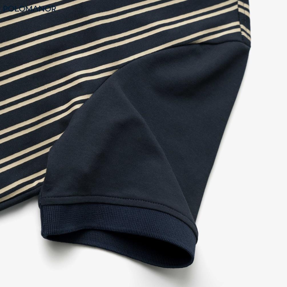 Áo Polo nam cổ bẻ in LUGI vải cá sấu cotton CVC, nam tính, thanh lịch, sang trọng - POLOMANOR