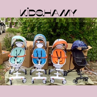 Xe Đẩy Gấp Gọn Đảo Chiều Cao Cấp Ghế Xoay 360 độ ngả 165 độ