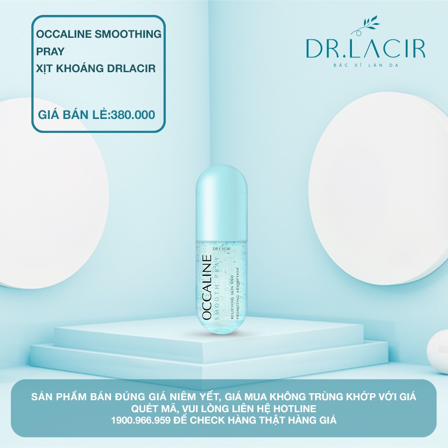 Xịt Khoáng Dưỡng Tế Bào Gốc Drlacir,Chai 130ml,chăm sóc da,tăng sinh collagen,giúp đàn hồi da,co nhỏ lỗ chân lông