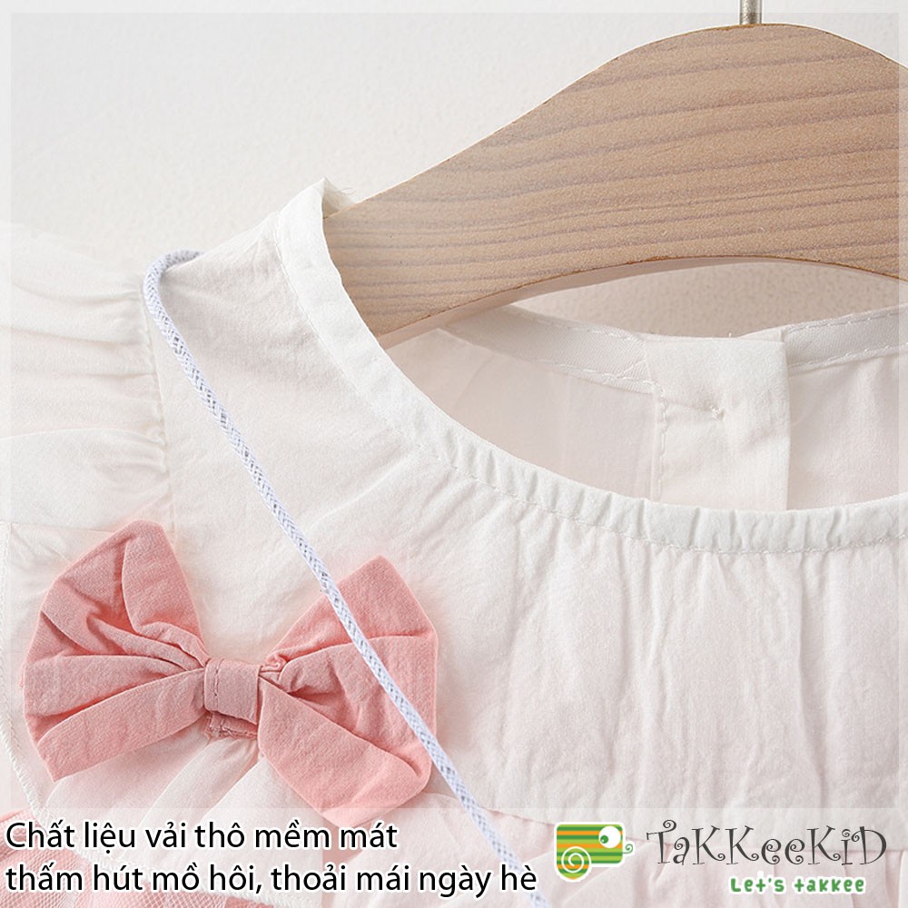Váy Bé Gái, Đầm Hè Bé Gái Kiểu Dáng Babydoll Sang Chảnh Tặng Kèm Túi Vịt Đáng Yêu
