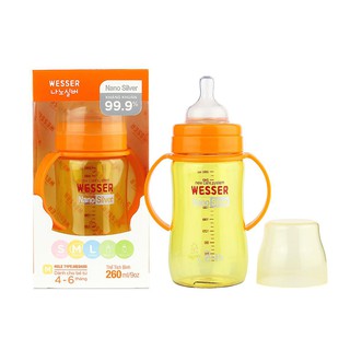bình sữa wesser cổ rộng 260ml (size M)