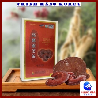Trà linh chi hộp gỗ Bio Apgold, hộp 100 gói - Trà linh chi hòa tan chính hãng