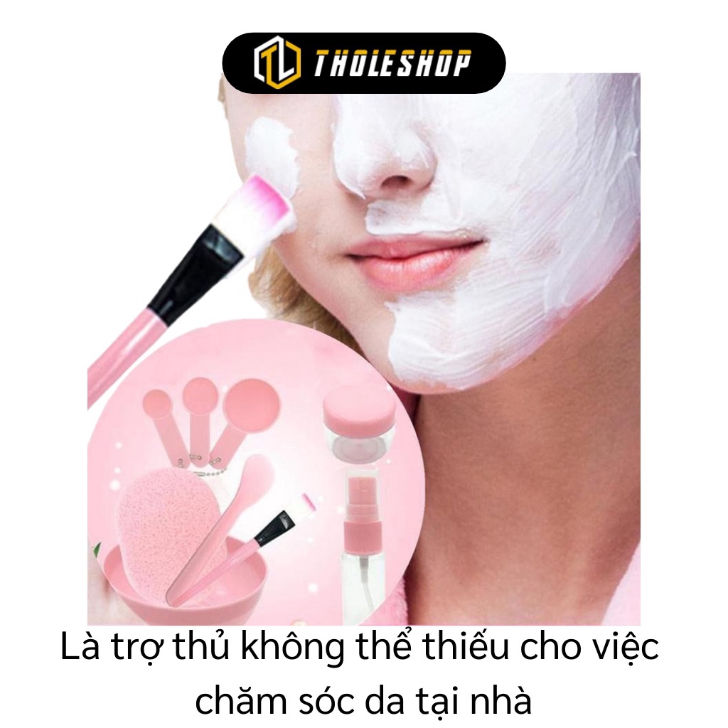 [SGD] Dụng Cụ Trộn Mặt Nạ - Bộ 9 Món Bát Trộn Đắp Mask Gồm Bát, Que, Chổi Cọ Và Thìa Đong 6279