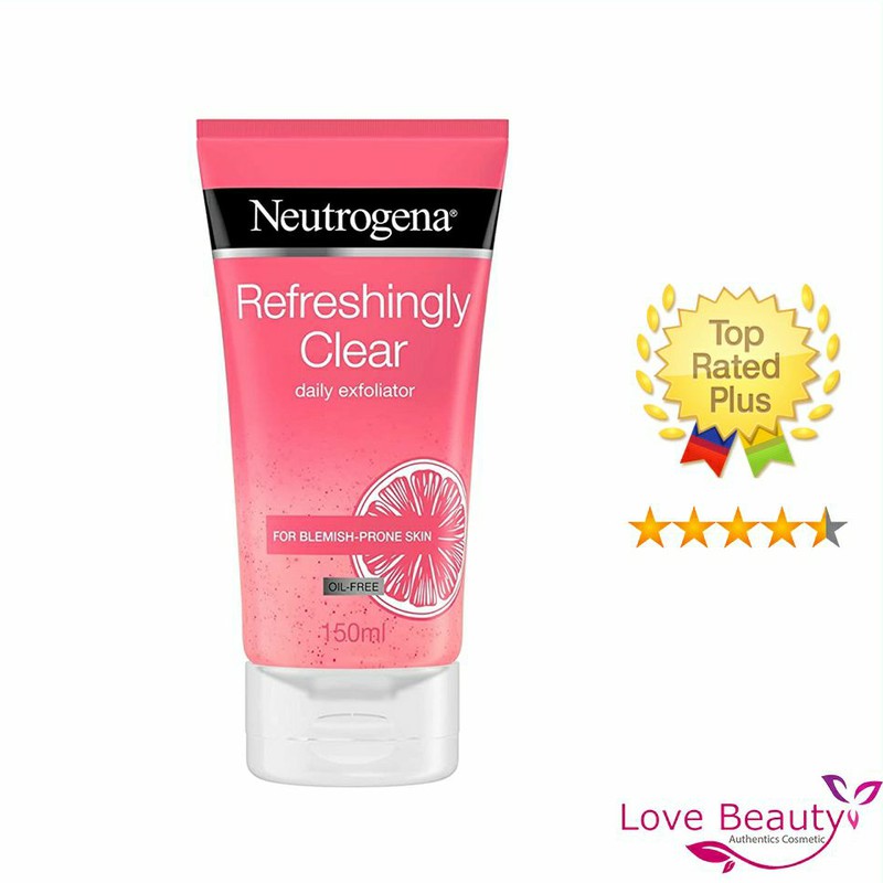 [ NEW ] Sữa rửa mặt Neutrogena Refresshingly Clear Daily Exfoliator Oil Free