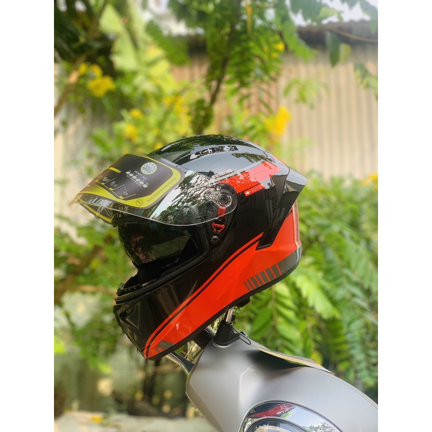 Nón bảo hiểm Fullface 2 kính M266 tem V4