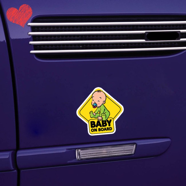 BUMPER Decal Dán Xe Hơi Baby On Board Baby In Car