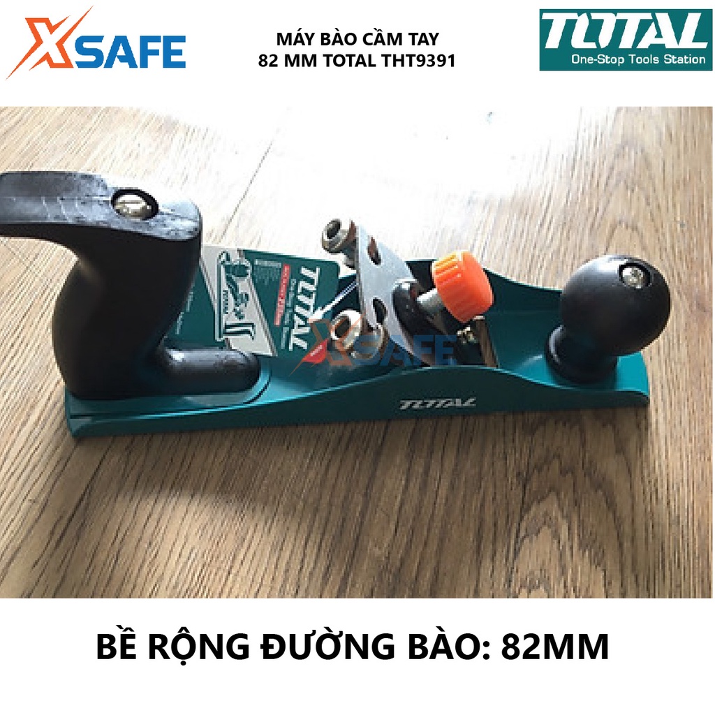 Bàn bào gỗ Total THT9391 | Máy bào cầm tay đường bào 82mm Độ sâu đường bào 1mm Tốc độ không tải 16,000 vòng/ phút