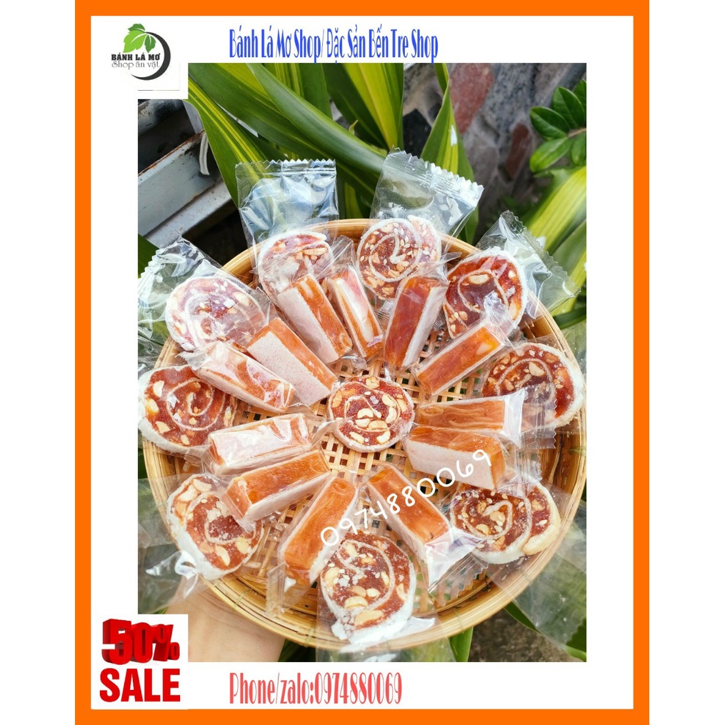 (KẸO NGON) 500GR KHÓM MÍT DỪA NON 2 VỊ ( KHÓM MÍT DỪA NON+ KHÓM TẮC) KIÊN LONG  BÁNH LÁ MƠ SHOP