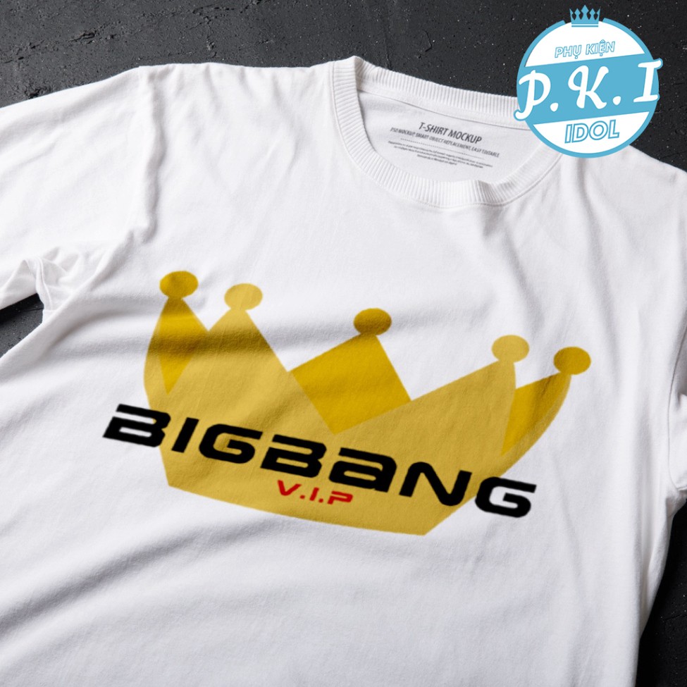 Áo Thun UNISEX In Hình Logo BIGBANG - V.I.P - QUÀ TẶNG K-POP