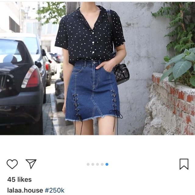 Áo chấm bi bigsize