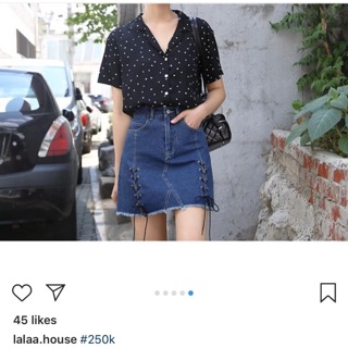 Áo chấm bi bigsize