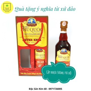 Nước Mắm Phú quốc Huỳnh khoa-trăm năm 1 hương vị-cặp nhựa