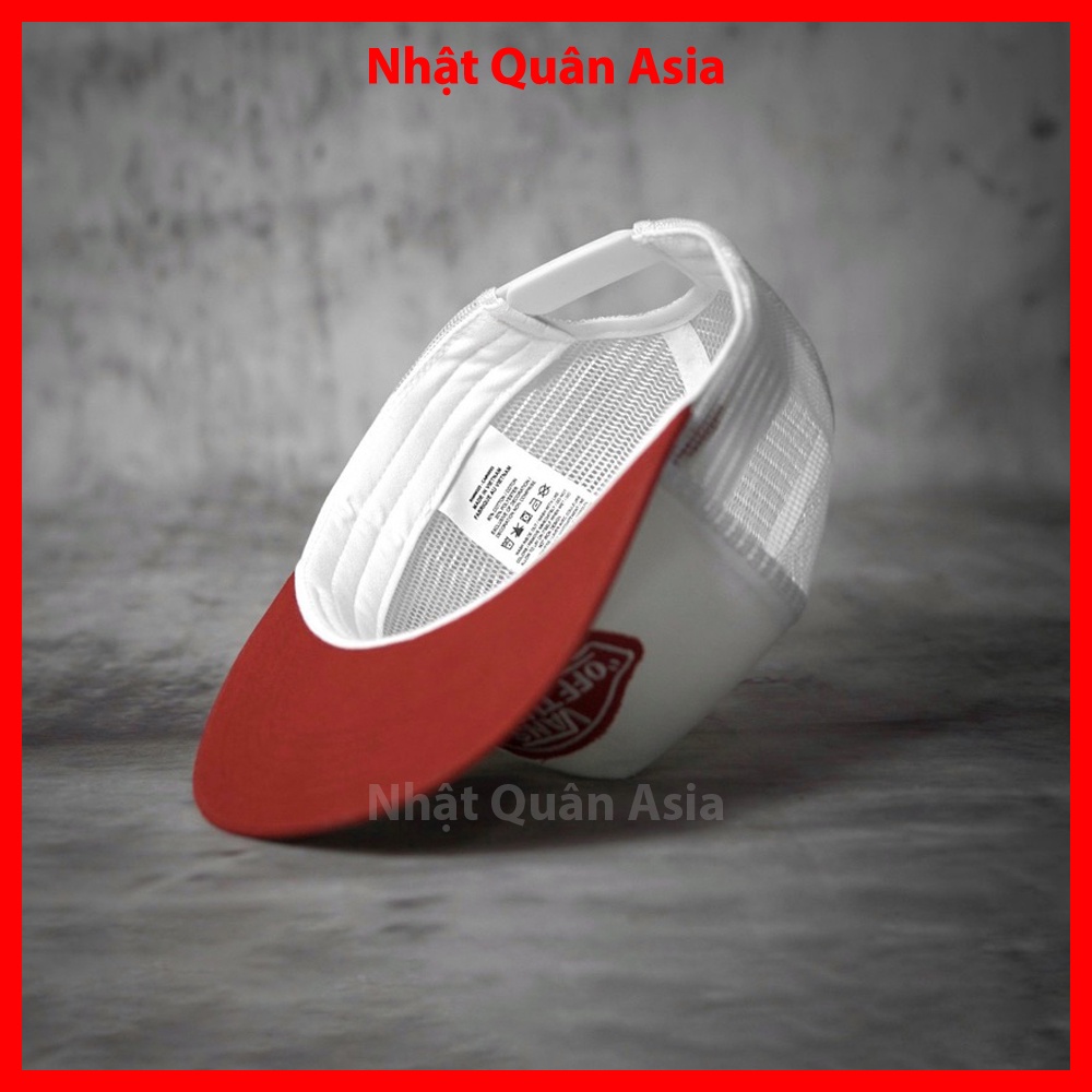 Nón lưỡi trai Vans Off The Wall phối lưới snapback cao cấp - Nhật Quân Asia nhatquanasia capman