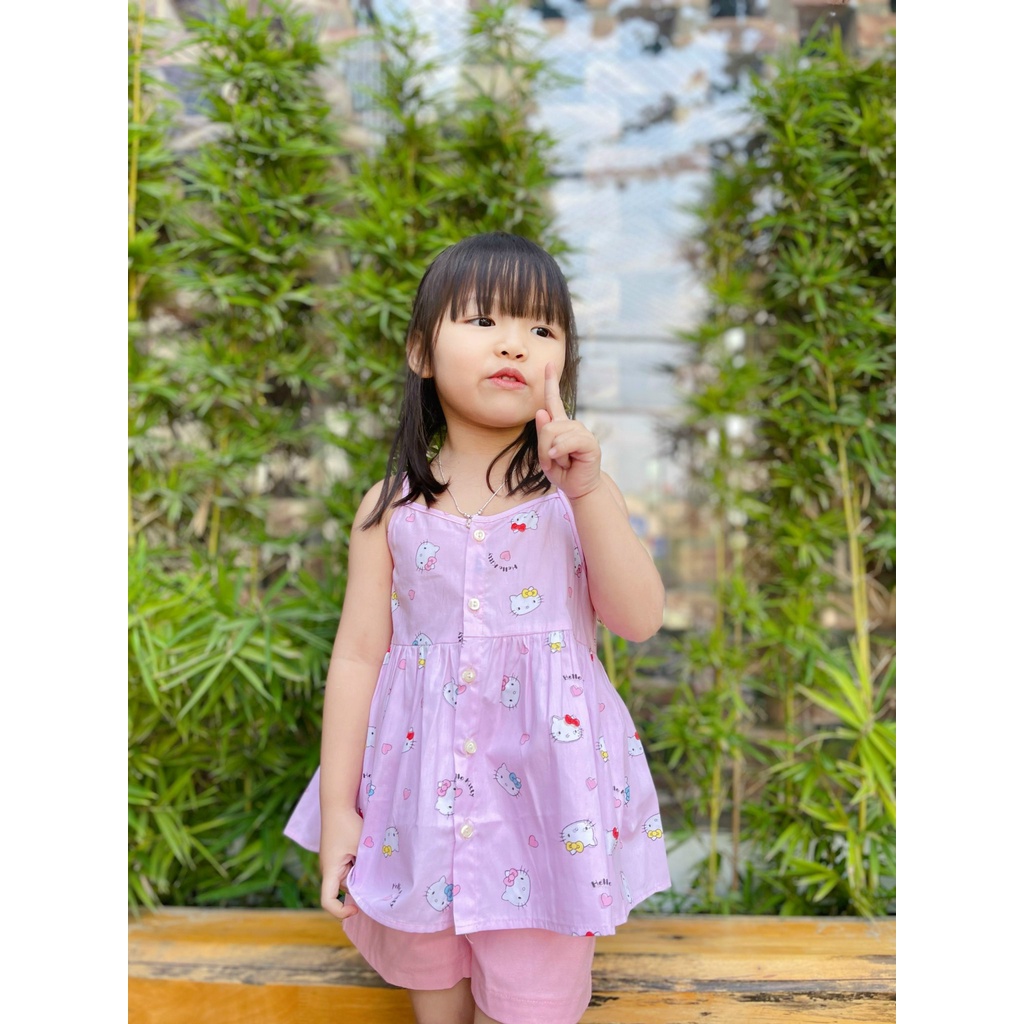 Bộ ngắn kiểu Bigbaby chất vải thoáng mát họa tiết dễ thương nhiều mẫu cho bé 1-10t